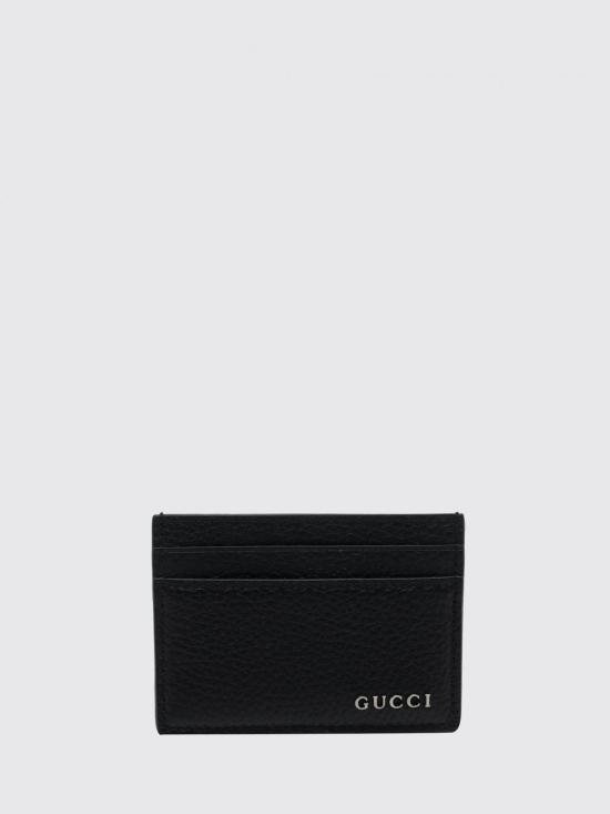 26FW 구찌 카드 케이스 로고 771157AABXM 1000 Black