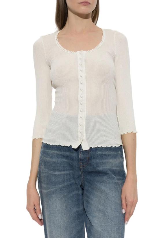  끌로에 바디수트 티셔츠 FW26F297 CH26AJH43088 107 IconicMilk S WHITE - CHLOE