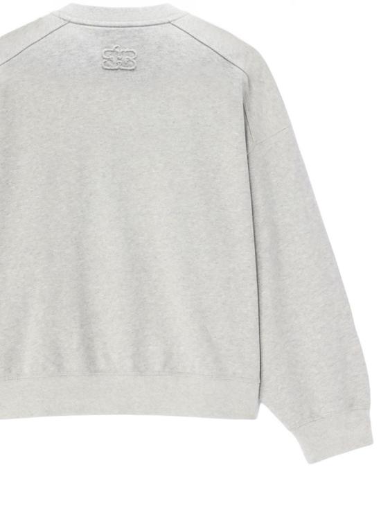  가니 에센셜 크루넥 티셔츠 A1060022 920 Grey - GANNI