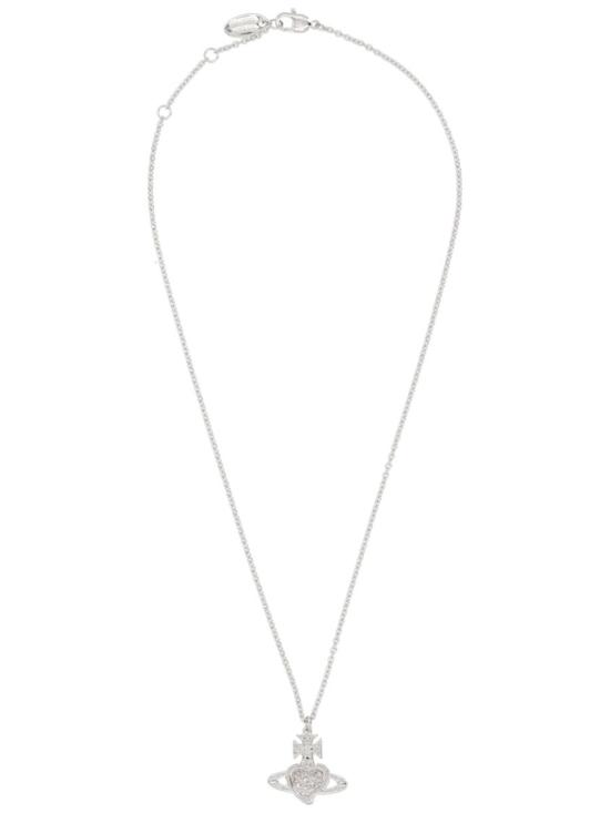 26FW 비비안웨스트우드 발렌타인 아그나타 바스 릴리프 목걸이 630203G0 02P102P102 Silver - VIVIENNE WESTWOOD