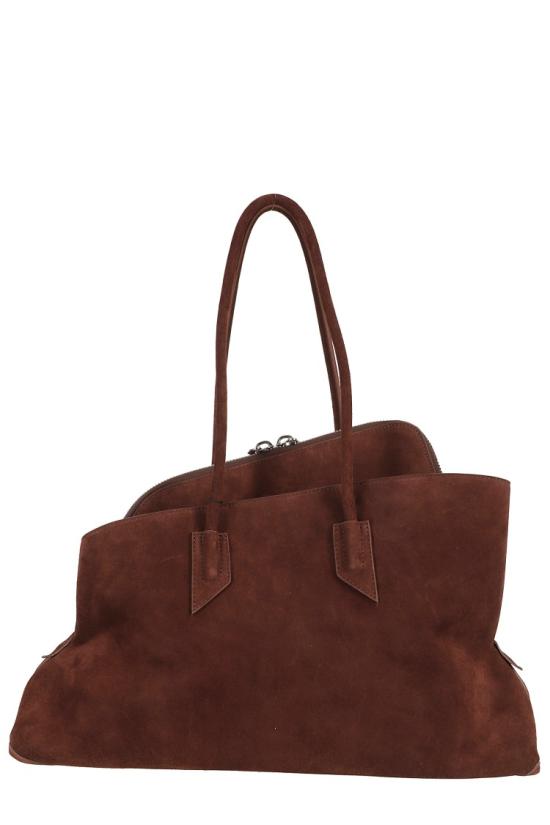 26FW 디 아티코 라 파세지아타 미디엄 탑 핸들 백 250WAH00054 LBT007AA 099 Brown - THE ATTICO