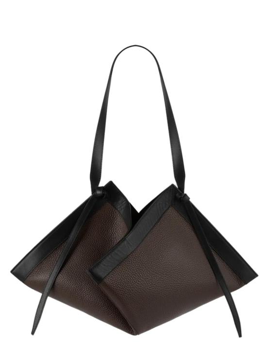 26FW 유제피 토트백 WONTON PEBBLE GRAIN LEATHER ESPRESSO Brown