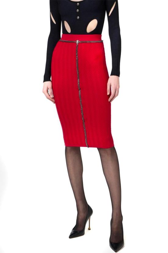  엘리자베타프랜치 스커트 GK05B47E2CG544 Red - ELISABETTA FRANCHI