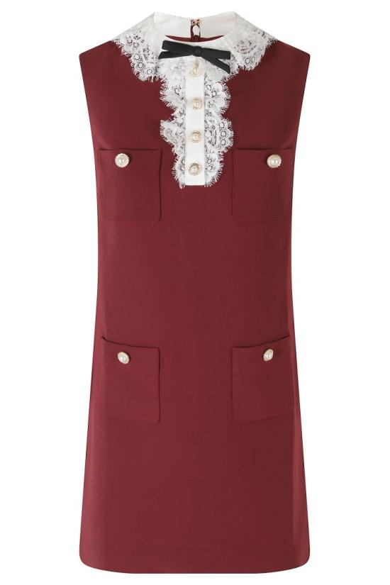 26FW 셀프 포트레이트 원피스 PF26001SB 099 Red