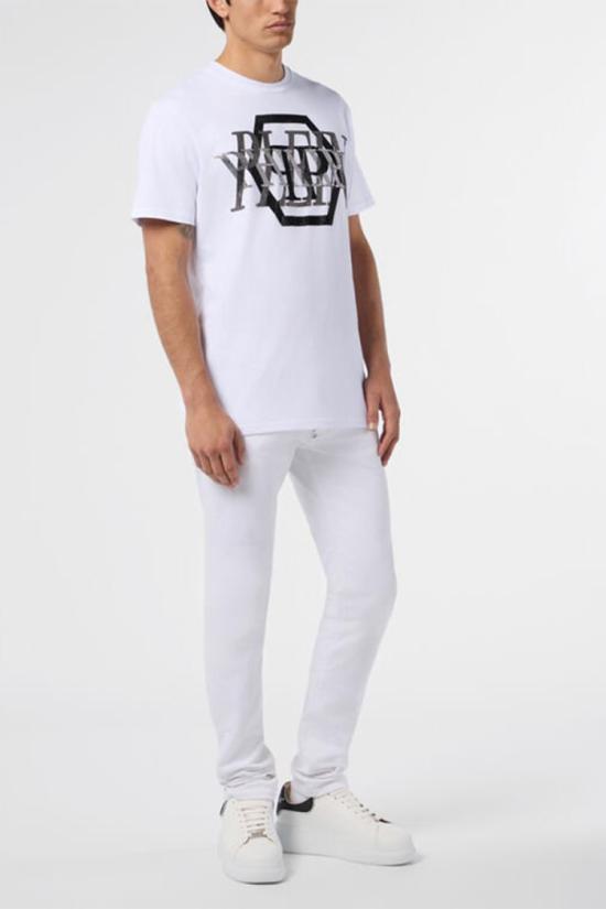 26SS 필립 플레인 반팔 티셔츠 4069622586589 White - PHILIPP PLEIN