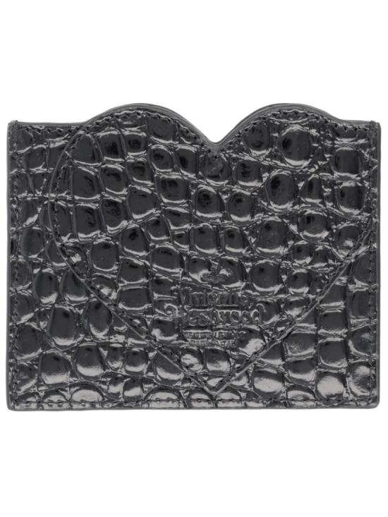  비비안웨스트우드 ORB 크로코다일 엠보싱 슬림 카드 지갑 5403000MW L0098N401 Black - VIVIENNE WESTWOOD