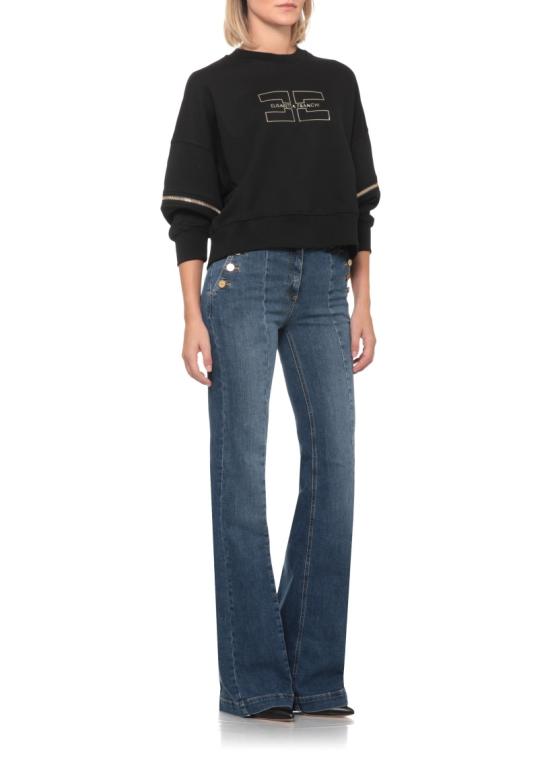 26FW 엘리자베타프랜치 탑 MD05P66E2110 Black - ELISABETTA FRANCHI