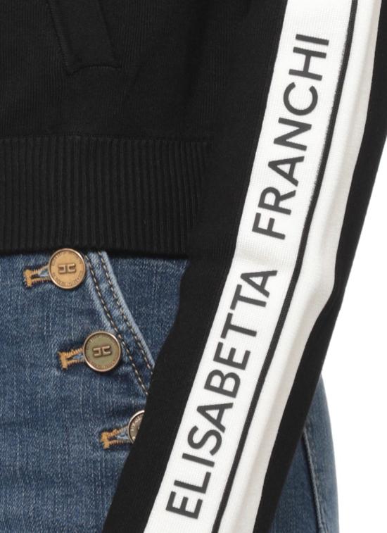 26FW 엘리자베타프랜치 탑 MK15S66E2685 Black - ELISABETTA FRANCHI