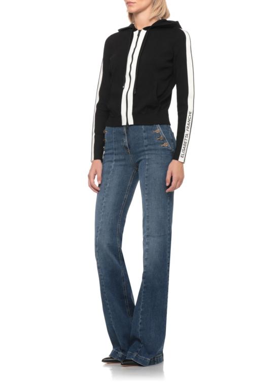 26FW 엘리자베타프랜치 탑 MK15S66E2685 Black - ELISABETTA FRANCHI