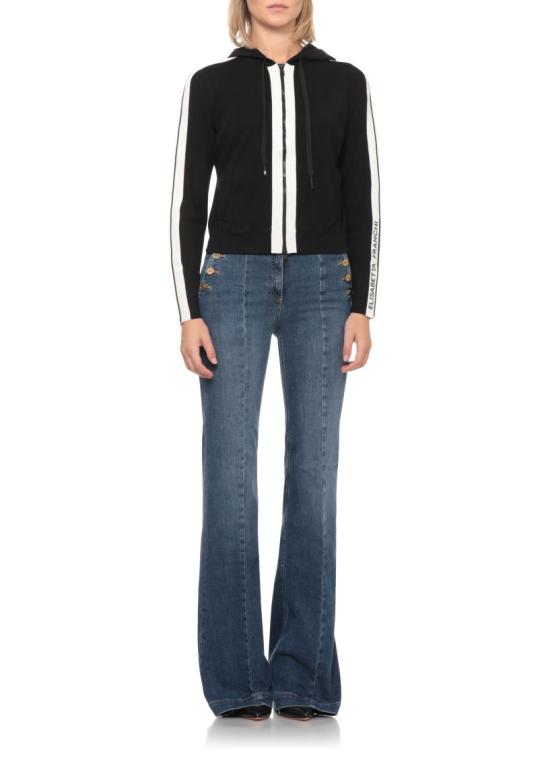 26FW 엘리자베타프랜치 탑 MK15S66E2685 Black - ELISABETTA FRANCHI