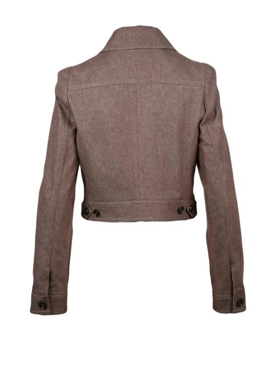 25FW 막스마라 데님 갈색 면 크롭  재킷 - MAX MARA