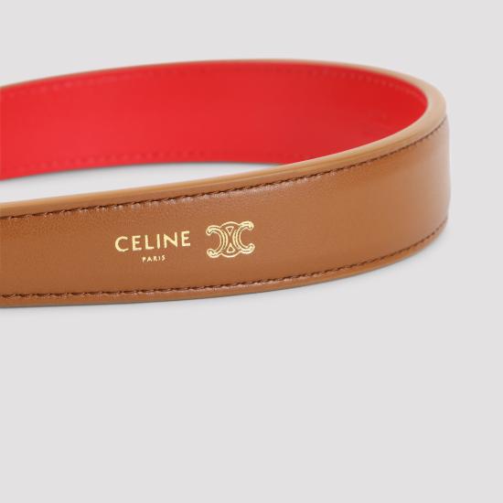 26FW 셀린느 헤어 액세서리 B10E64V00 GLV3 TAN RED - CELINE