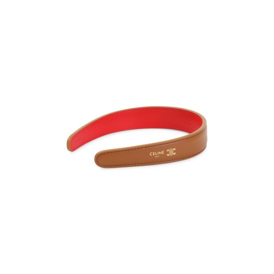 26FW 셀린느 헤어 액세서리 B10E64V00 GLV3 TAN RED - CELINE