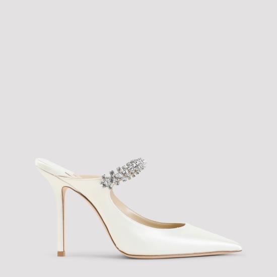 26FW 지미추 힐/펌프스 BING100 SAT IVORY