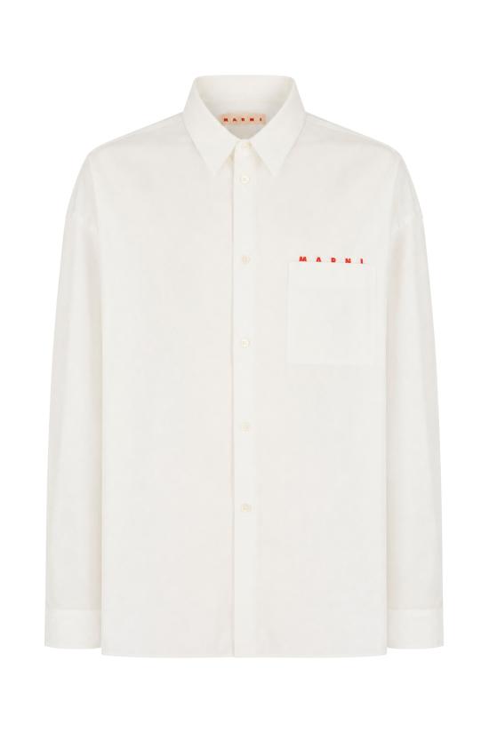 26FW 마르니 긴팔 셔츠 CUMU0061P4USCT88 LRW01 LILY WHITE