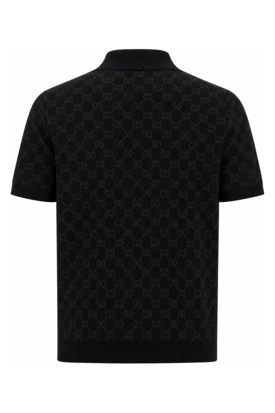 26FW 구찌 비스코스 GG 자카드 반팔티셔츠 A006JAXKFTU 1068 NERO GRIGIO - GUCCI