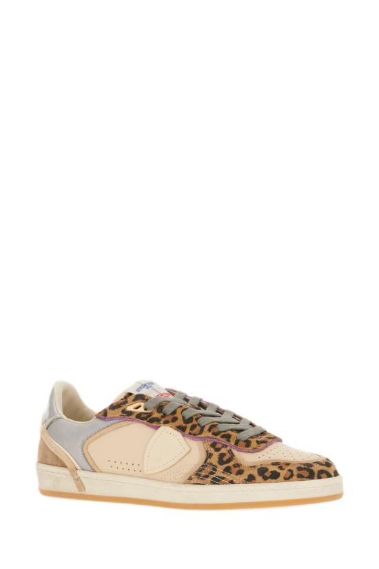 26FW 필립모델 스니커즈 PGLD AXE1 BEIGE LEOPARD - PHILIPPE MODEL