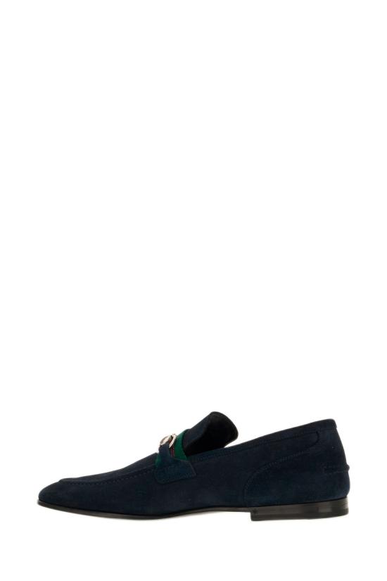 26FW 구찌 코모 홀스빗 스웨이드 로퍼 874936AAG9O 4055 Blu - GUCCI