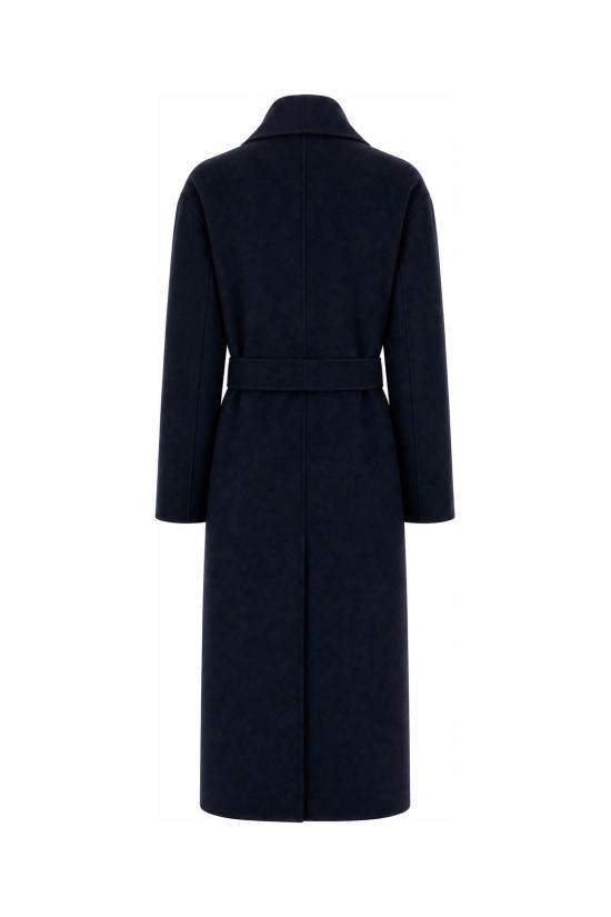 26FW 에스막스마라 폴도 버진 울 벨티드 롱 코트 2629016043600 012 DARK BLUE - 'S MAX MARA