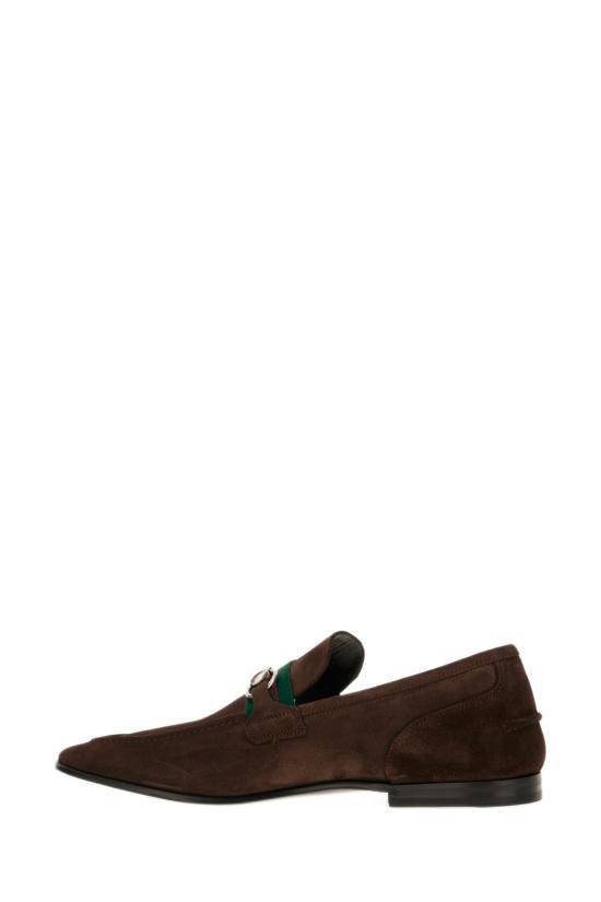 26FW 구찌 코모 홀스빗 스웨이드 로퍼 874936AAG9O 2052 Marrone - GUCCI