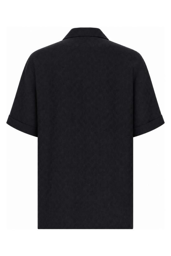 26FW 구찌 GG 실크 자카드 볼링 셔츠 GG 실크 자카드 볼링 셔츠 864366ZATF9 4294 Blu - GUCCI