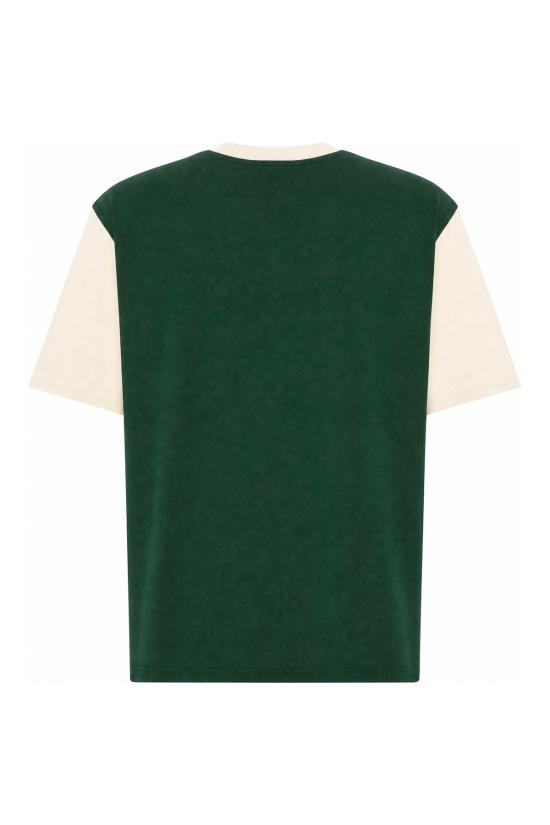 26FW 아미 반팔 티셔츠 UTS418JE0272 A244 VERT BOUTEILLE IVOIRE - AMI