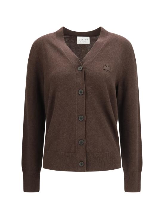26FW 이자벨마랑에뚜왈 KARINA 카리나 V넥 가디건 CA0104FAC1L17E 50CL BROWN