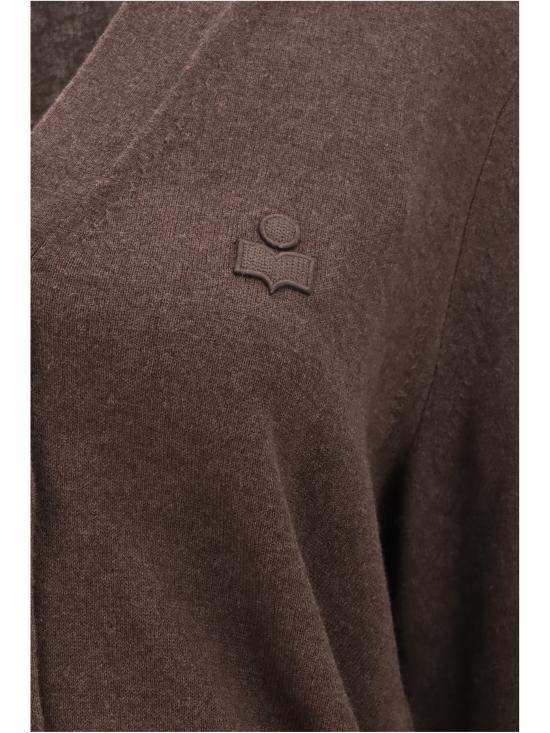 26FW 이자벨마랑에뚜왈 KARINA 카리나 V넥 가디건 CA0104FAC1L17E 50CL BROWN - ISABEL MARANT ETOILE