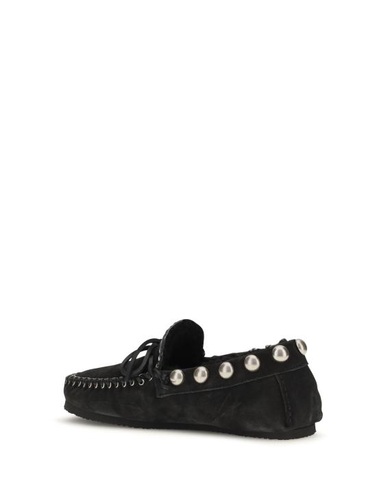 26FW 이자벨마랑 시어링 안감 스웨이드 로퍼 MC0019FAB3A25S 02FK BLACK - ISABEL MARANT