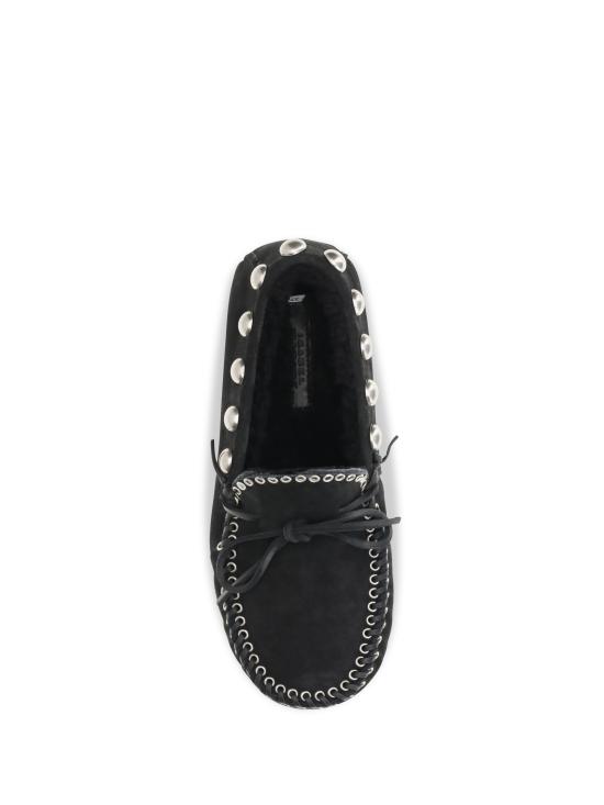 26FW 이자벨마랑 시어링 안감 스웨이드 로퍼 MC0019FAB3A25S 02FK BLACK - ISABEL MARANT