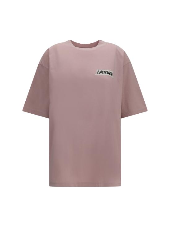 26FW 발렌시아가 반팔 티셔츠 A00497TTVL6 5663 PINK