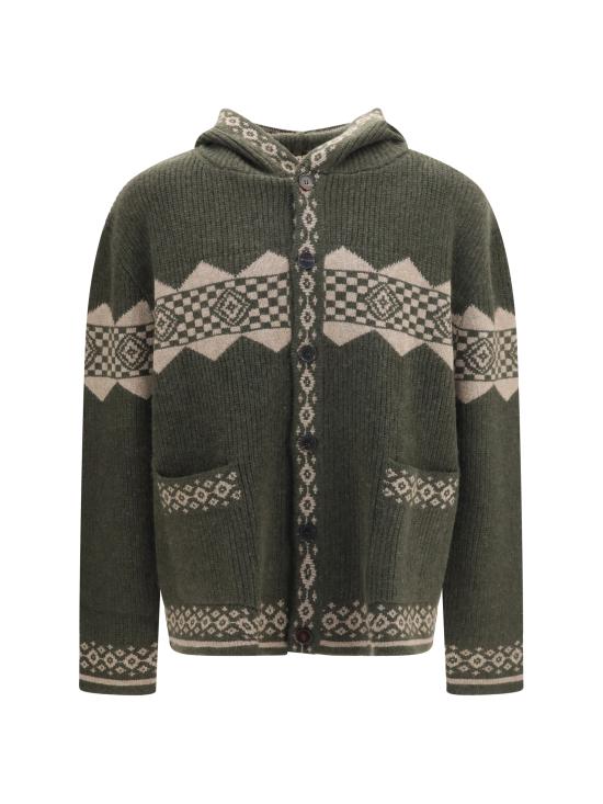 26FW 바지스트 스웨터 BZFW26CA05393 0481 GREEN