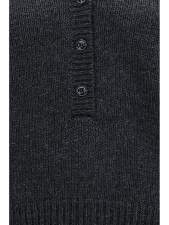 26FW 아워레가시 컨트리 헨리 메리노 울 니트 W4263CC CHARCOALDR GREY - OUR LEGACY