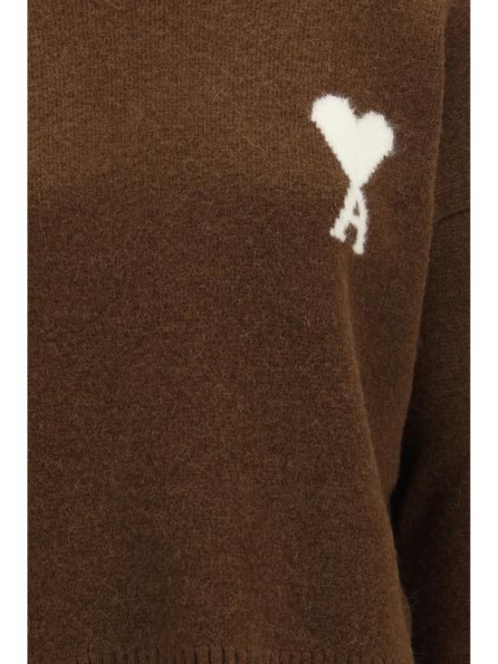 26FW 아미 ADC 크루넥 스웨터 UKS836KN0135 A362 BROWN - AMI