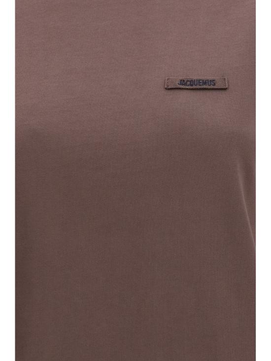 26FW 자크뮈스 그로그랭 로고 솟슬리브 티셔츠 TSW00550AJ00029 850 BROWN - JACQUEMUS