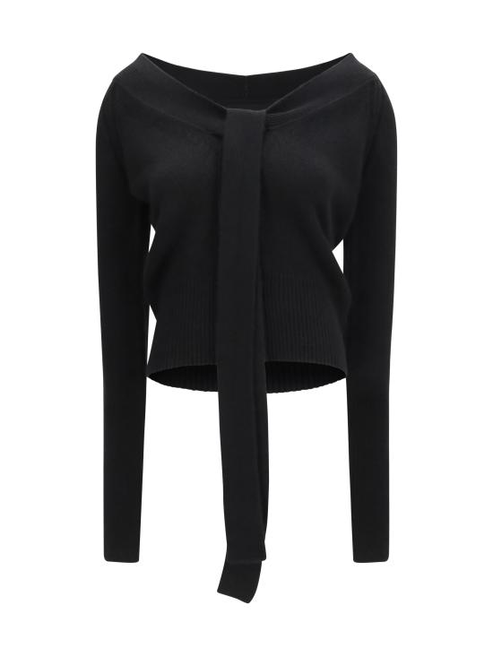 26FW 에르마노 설비노 스웨터 D495N728IWN 95708 BLACK