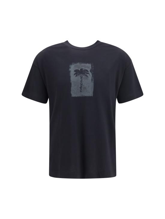 26FW 팜앤젤스 반팔 티셔츠 PAMAA001JR019 1009 BLACK