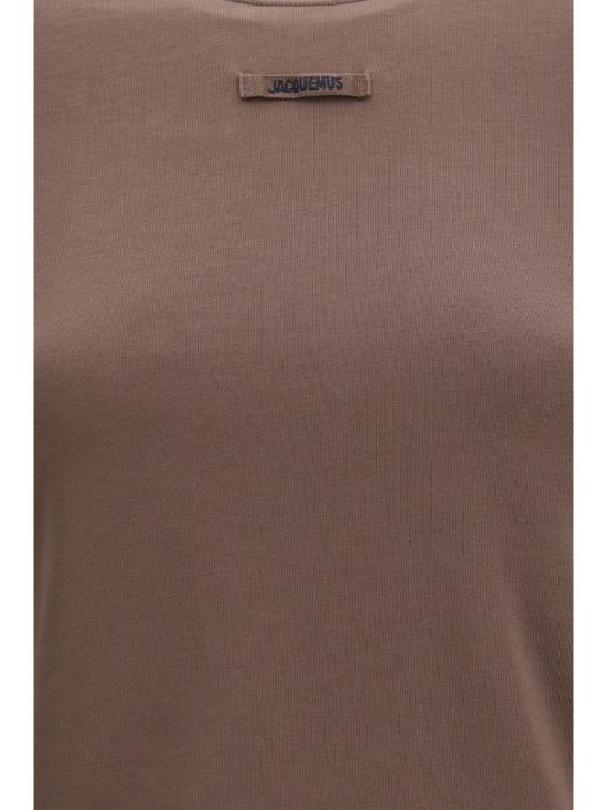 26FW 자크뮈스 그로그랭 로고 롱슬리브 티셔츠 TSW00155AJ00124 850 BROWN - JACQUEMUS