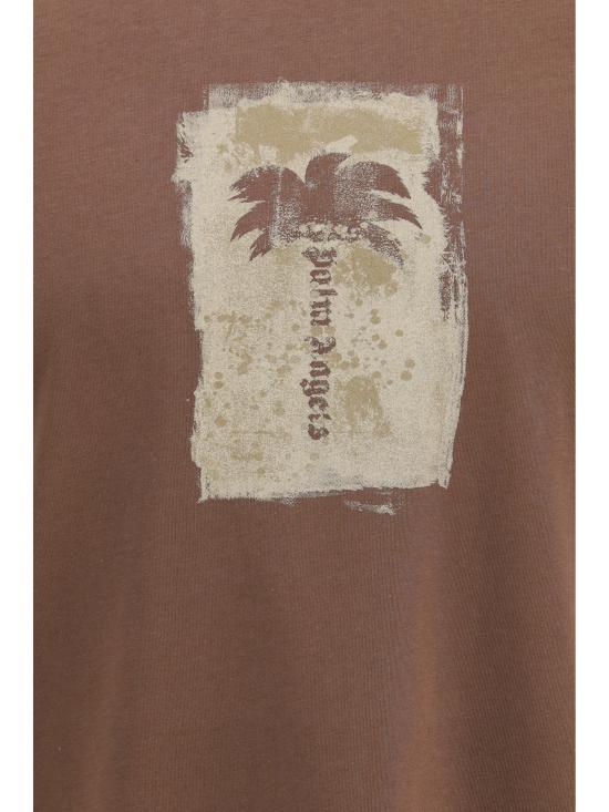 26FW 팜앤젤스 반팔 티셔츠 PAMAA001JR019 6063 BROWN - PALM ANGELS