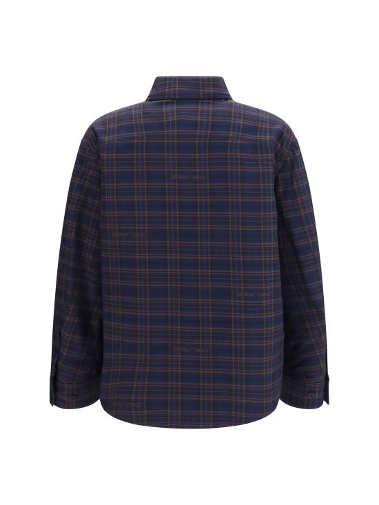 26FW 오프화이트 긴팔 셔츠 OMES01FF26FAB00140 411 BLUE - OFF WHITE