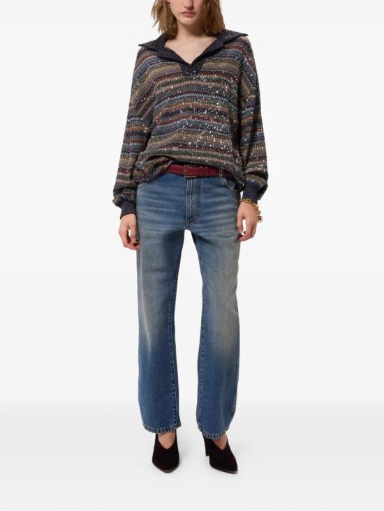 26FW 미소니 긴팔 티셔츠 DS26WN34BC006QSMSQW Multicolor - MISSONI