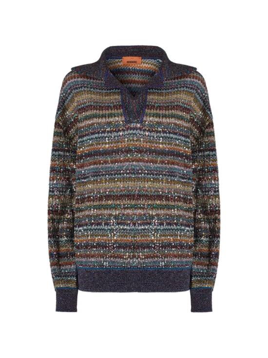 26FW 미소니 긴팔 티셔츠 DS26WN34BC006QSMSQW Multicolor