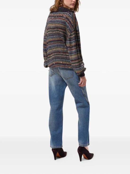 26FW 미소니 긴팔 티셔츠 DS26WN34BC006QSMSQW Multicolor - MISSONI
