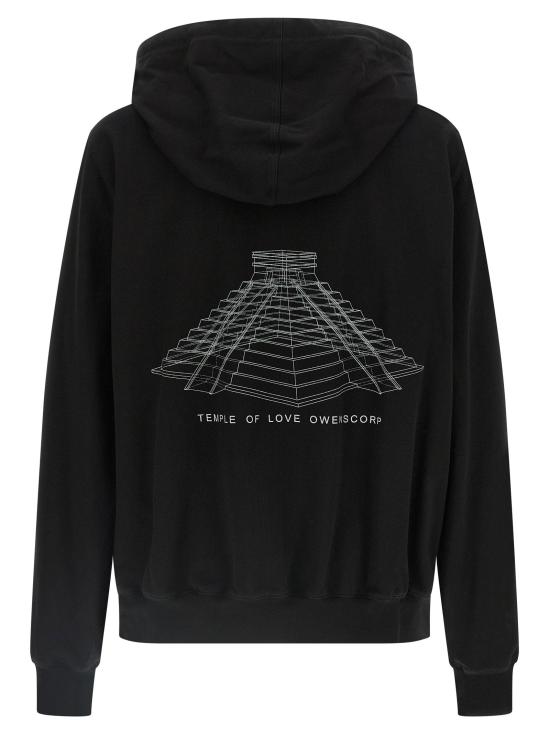  릭 오웬스 후드 티셔츠 LDRR01F2281BAEP160911 BLACK - RICK OWENS