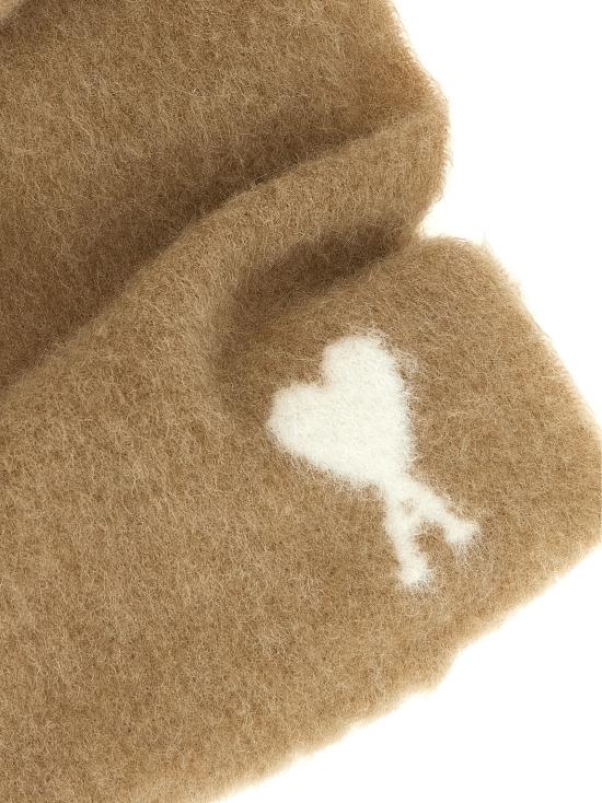 26FW 아미 알파카 아미 드 꾀흐 스카프 USF673 AW0004A184 BEIGE - AMI