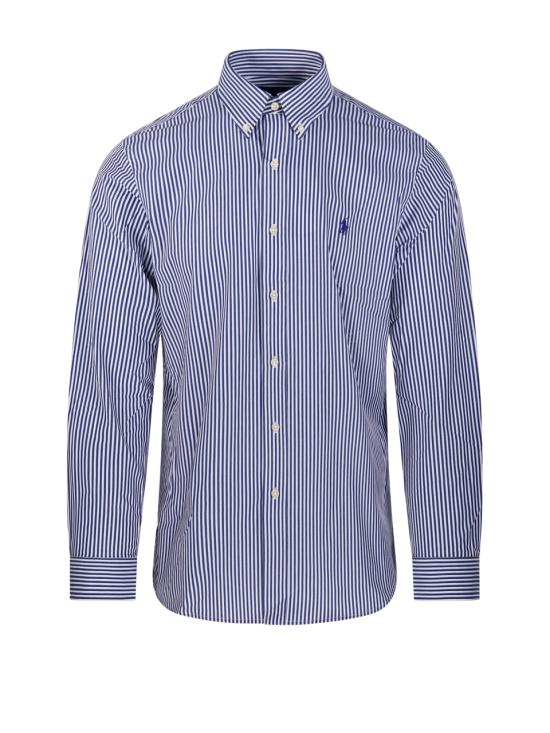 26FW 랄프 로렌 긴팔 셔츠 710929346011 4655A NAVY WHITE
