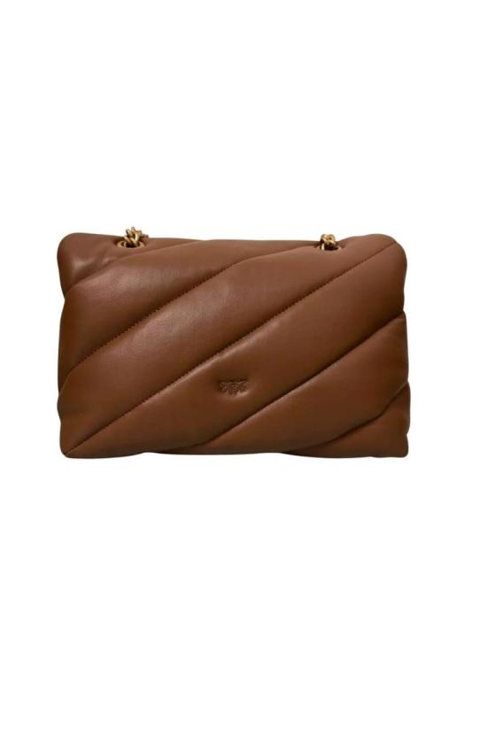 26FW 핑코 토트백 107616A0F2 M37Q MARRONE COGNAC ANTIQUE - PINKO
