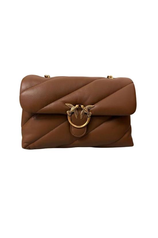 26FW 핑코 토트백 107616A0F2 M37Q MARRONE COGNAC ANTIQUE