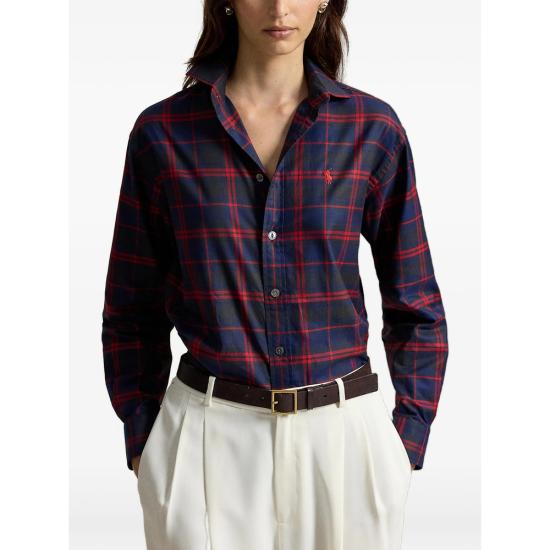 26FW 랄프 로렌 셔츠 211B23715001 REDMU BLUE RED
