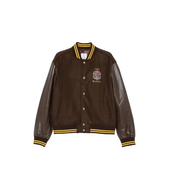 26FW 카사블랑카 봄버 자켓 AW26 OT 258 01 CELES BROWN